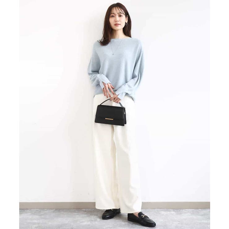 デニムライク ストレートワイドパンツ/洗える | MK MICHEL KLEIN | 詳細画像29 