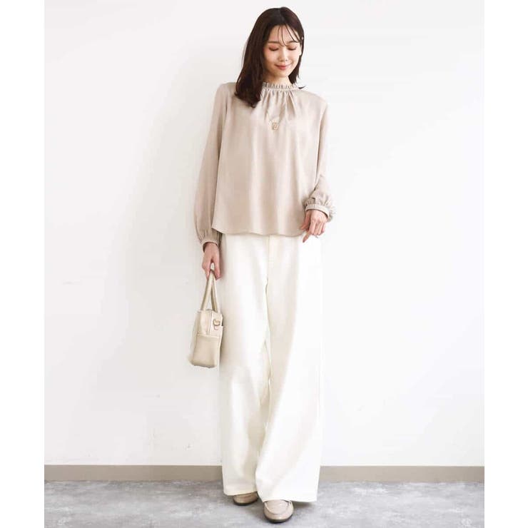 デニムライク ストレートワイドパンツ/洗える | MK MICHEL KLEIN | 詳細画像31 