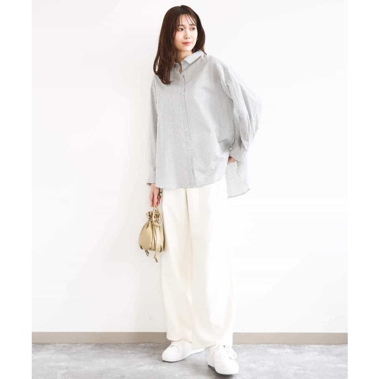 デニムライク ストレートワイドパンツ/洗える | MK MICHEL KLEIN | 詳細画像35 