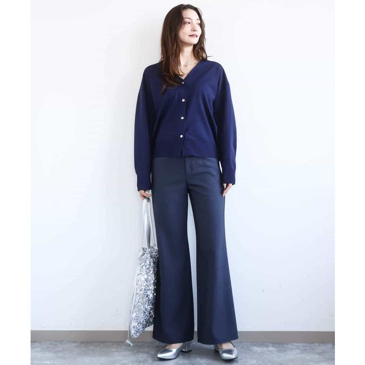 デニムライク ストレートワイドパンツ/洗える | MK MICHEL KLEIN | 詳細画像49 