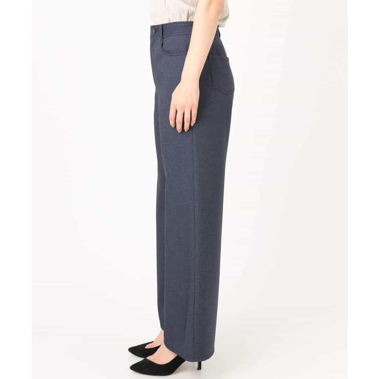 デニムライク ストレートワイドパンツ/洗える | MK MICHEL KLEIN | 詳細画像58 