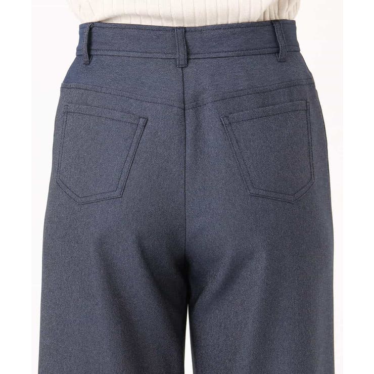 デニムライク ストレートワイドパンツ/洗える | MK MICHEL KLEIN | 詳細画像61 