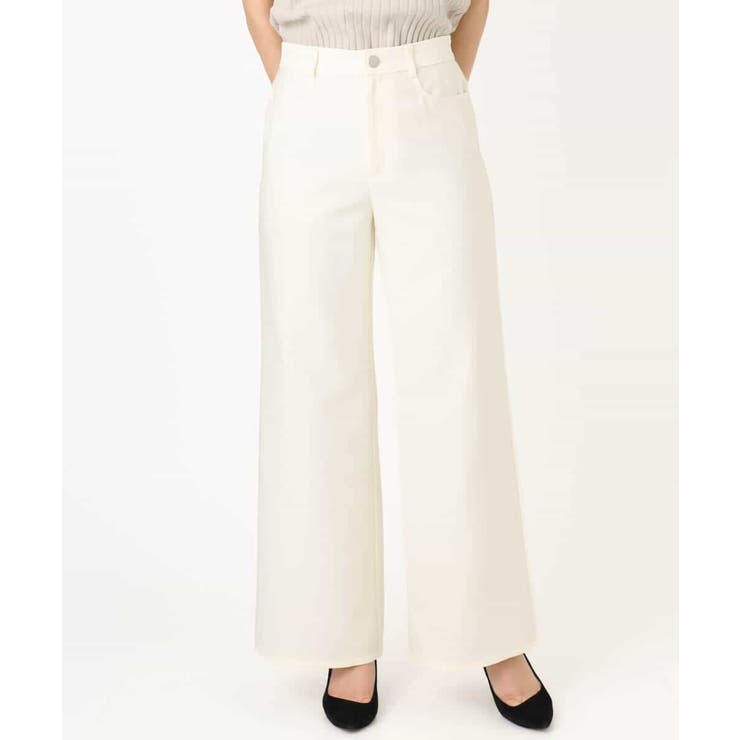 デニムライク ストレートワイドパンツ/洗える | MK MICHEL KLEIN | 詳細画像65 