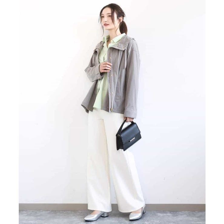 デニムライク ストレートワイドパンツ/洗える | MK MICHEL KLEIN | 詳細画像8 