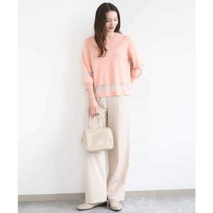 [SANAGARAシリーズ]デニムライク ワイドパンツ 接触冷感 | MK MICHEL KLEIN | 詳細画像14 