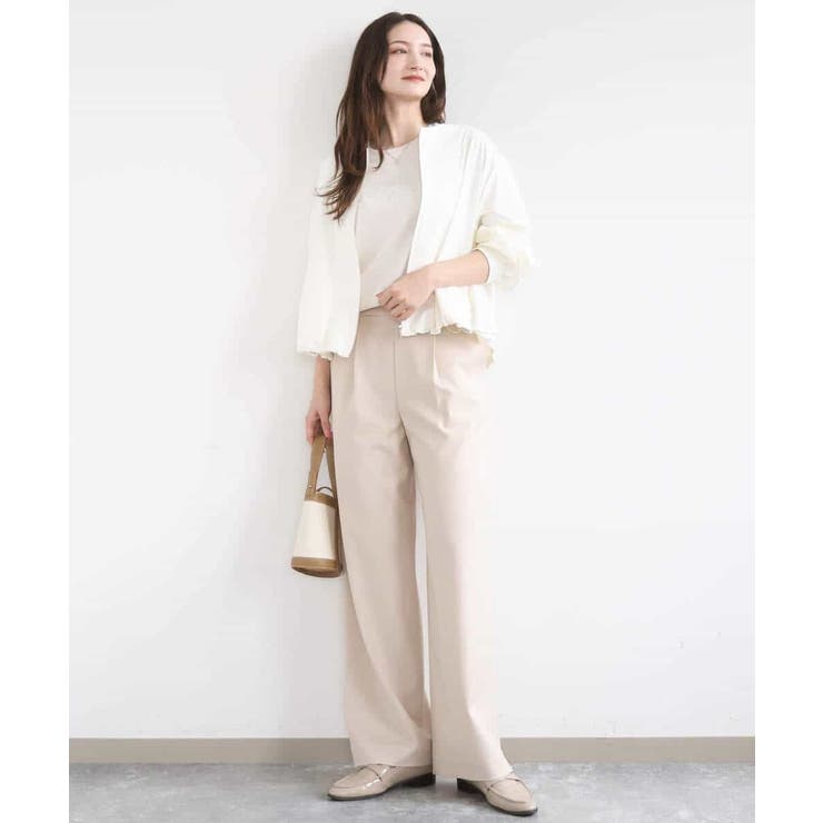 [SANAGARAシリーズ]デニムライク ワイドパンツ 接触冷感 | MK MICHEL KLEIN | 詳細画像17 