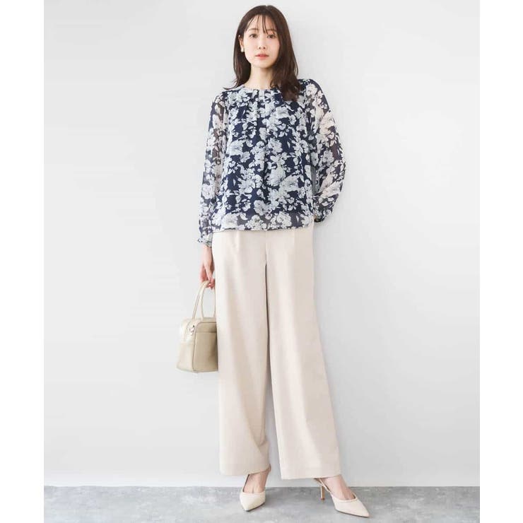 [SANAGARAシリーズ]デニムライク ワイドパンツ 接触冷感 | MK MICHEL KLEIN | 詳細画像21 