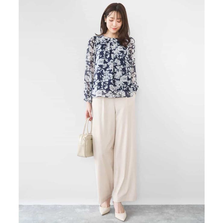 [SANAGARAシリーズ]デニムライク ワイドパンツ 接触冷感 | MK MICHEL KLEIN | 詳細画像22 