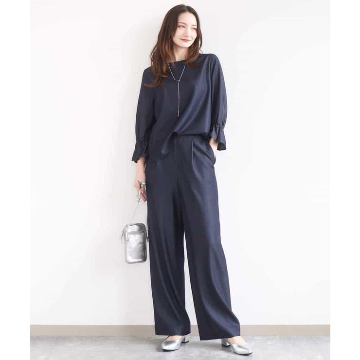 [SANAGARAシリーズ]デニムライク ワイドパンツ 接触冷感 | MK MICHEL KLEIN | 詳細画像27 