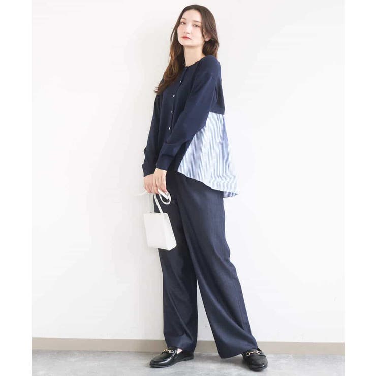 [SANAGARAシリーズ]デニムライク ワイドパンツ 接触冷感 | MK MICHEL KLEIN | 詳細画像31 