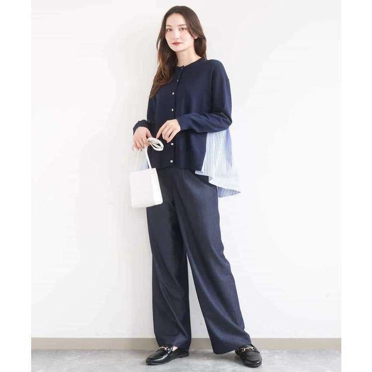 [SANAGARAシリーズ]デニムライク ワイドパンツ 接触冷感 | MK MICHEL KLEIN | 詳細画像32 