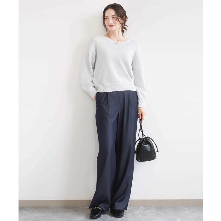 [SANAGARAシリーズ]デニムライク ワイドパンツ 接触冷感 | MK MICHEL KLEIN | 詳細画像40 