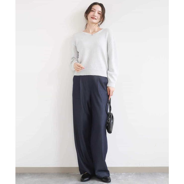 [SANAGARAシリーズ]デニムライク ワイドパンツ 接触冷感 | MK MICHEL KLEIN | 詳細画像41 