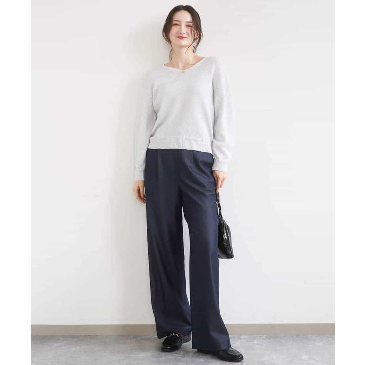 [SANAGARAシリーズ]デニムライク ワイドパンツ 接触冷感 | MK MICHEL KLEIN | 詳細画像42 