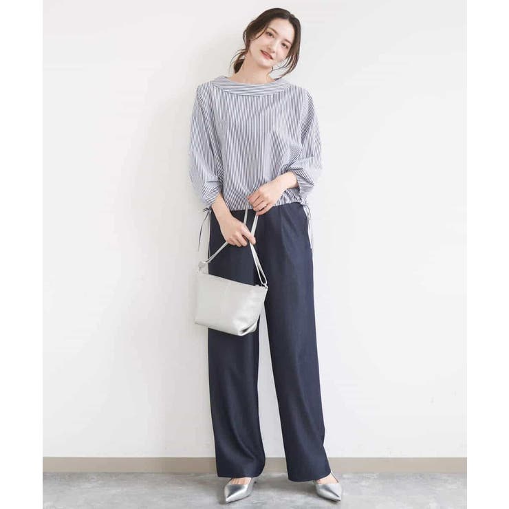 [SANAGARAシリーズ]デニムライク ワイドパンツ 接触冷感 | MK MICHEL KLEIN | 詳細画像43 