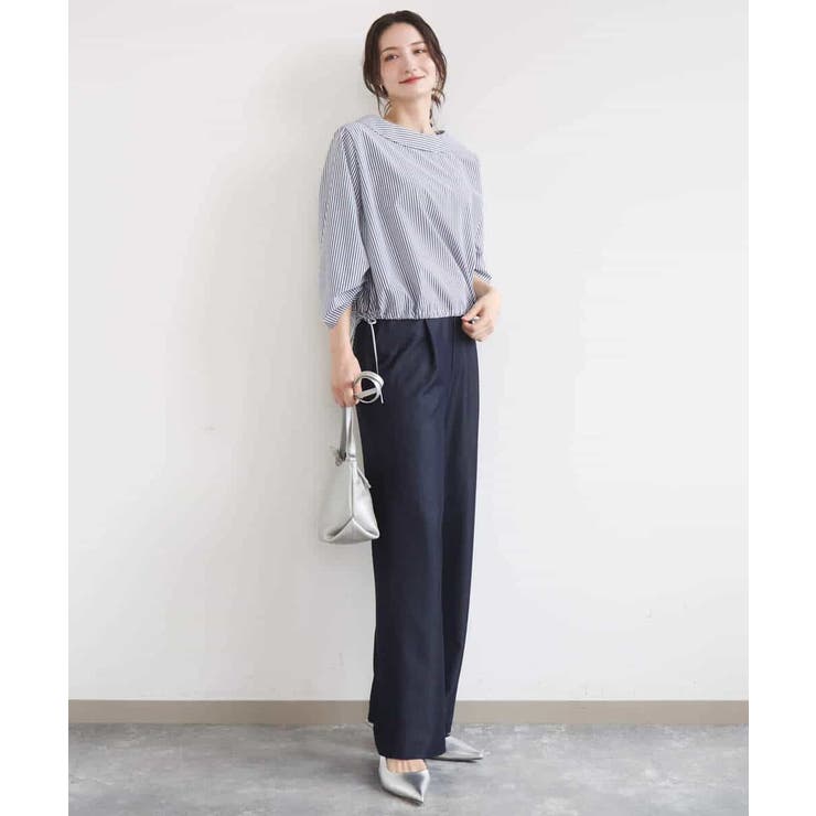 [SANAGARAシリーズ]デニムライク ワイドパンツ 接触冷感 | MK MICHEL KLEIN | 詳細画像45 