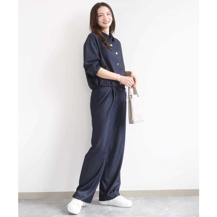 [SANAGARAシリーズ]デニムライク ワイドパンツ 接触冷感 | MK MICHEL KLEIN | 詳細画像48 