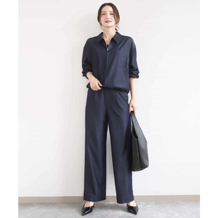 [SANAGARAシリーズ]デニムライク ワイドパンツ 接触冷感 | MK MICHEL KLEIN | 詳細画像54 