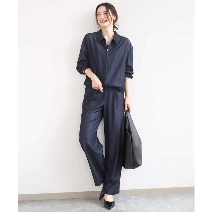 [SANAGARAシリーズ]デニムライク ワイドパンツ 接触冷感 | MK MICHEL KLEIN | 詳細画像56 