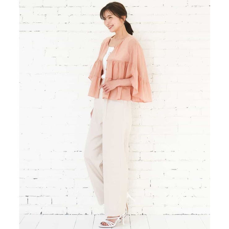 [SANAGARAシリーズ]デニムライク ワイドパンツ 接触冷感 | MK MICHEL KLEIN | 詳細画像57 