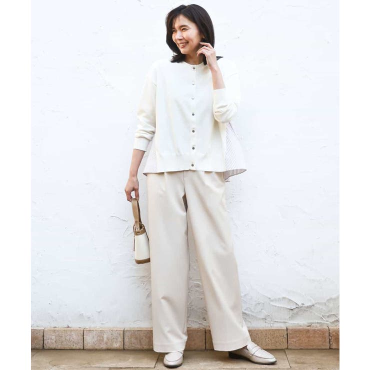 [SANAGARAシリーズ]デニムライク ワイドパンツ 接触冷感 | MK MICHEL KLEIN | 詳細画像62 