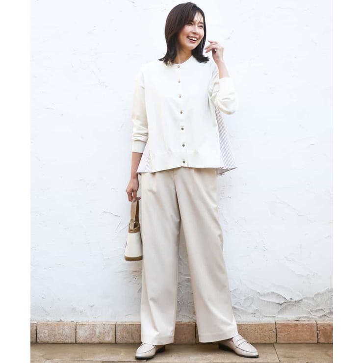 [SANAGARAシリーズ]デニムライク ワイドパンツ 接触冷感 | MK MICHEL KLEIN | 詳細画像63 