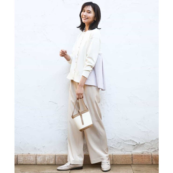 [SANAGARAシリーズ]デニムライク ワイドパンツ 接触冷感 | MK MICHEL KLEIN | 詳細画像64 