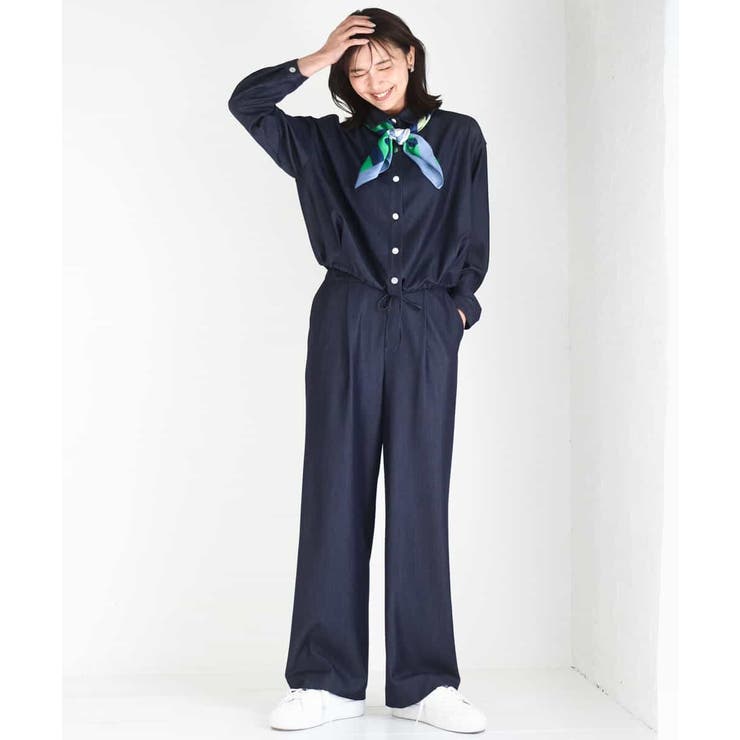 [SANAGARAシリーズ]デニムライク ワイドパンツ 接触冷感 | MK MICHEL KLEIN | 詳細画像65 