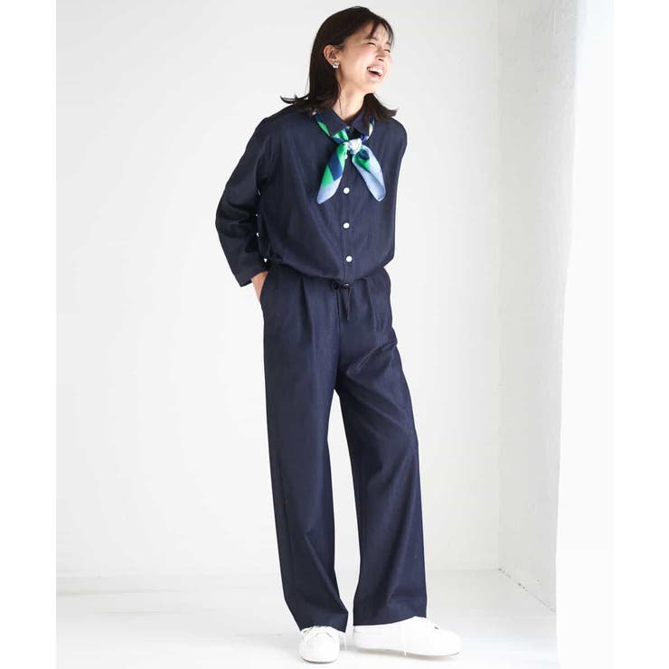 [SANAGARAシリーズ]デニムライク ワイドパンツ 接触冷感 | MK MICHEL KLEIN | 詳細画像68 