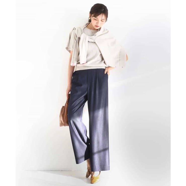 [SANAGARAシリーズ]デニムライク ワイドパンツ 接触冷感 | MK MICHEL KLEIN | 詳細画像73 