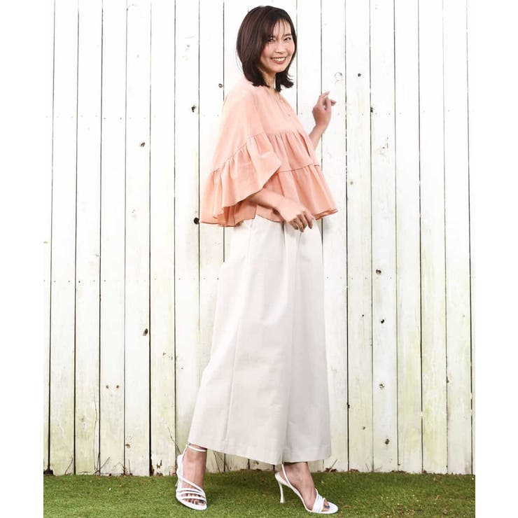 ストレッチツイル プルオンワイドパンツ/撥水/洗える | MK MICHEL KLEIN | 詳細画像16 