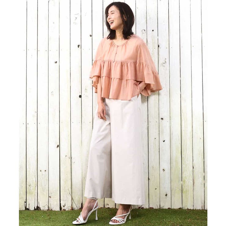 ストレッチツイル プルオンワイドパンツ/撥水/洗える | MK MICHEL KLEIN | 詳細画像17 