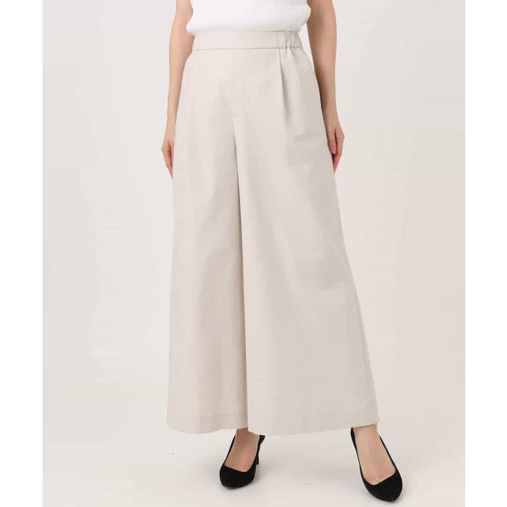 ストレッチツイル プルオンワイドパンツ/撥水/洗える | MK MICHEL KLEIN | 詳細画像19 