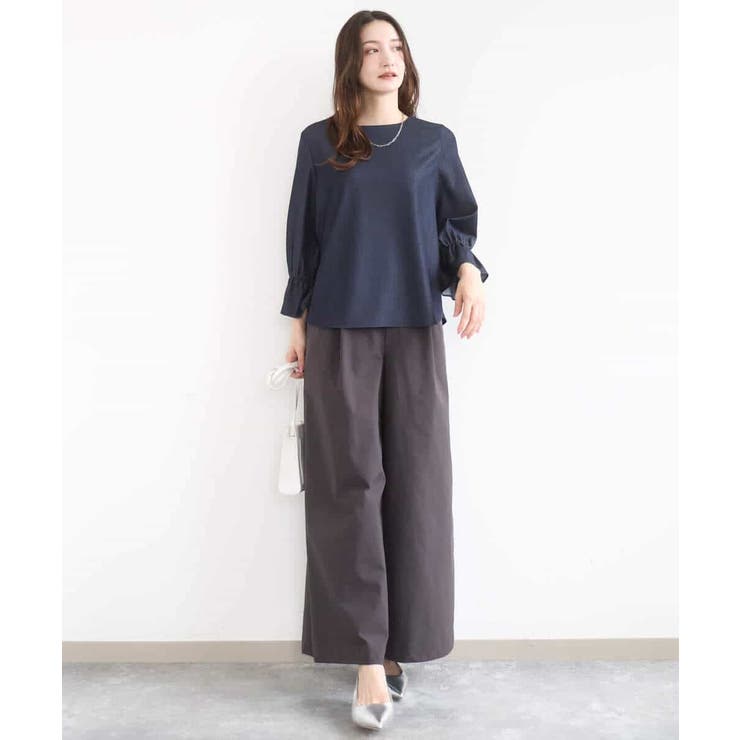 ストレッチツイル プルオンワイドパンツ/撥水/洗える | MK MICHEL KLEIN | 詳細画像31 