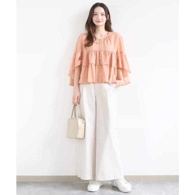 ストレッチツイル プルオンワイドパンツ/撥水/洗える | MK MICHEL KLEIN | 詳細画像34 