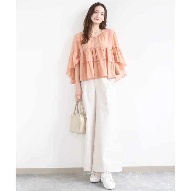 ストレッチツイル プルオンワイドパンツ/撥水/洗える | MK MICHEL KLEIN | 詳細画像35 