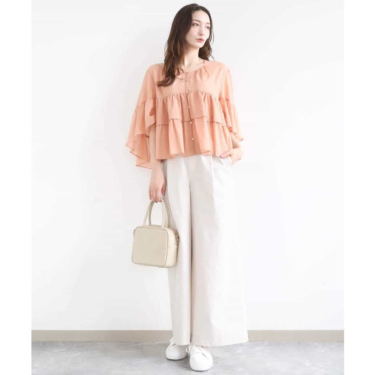 ストレッチツイル プルオンワイドパンツ/撥水/洗える | MK MICHEL KLEIN | 詳細画像36 