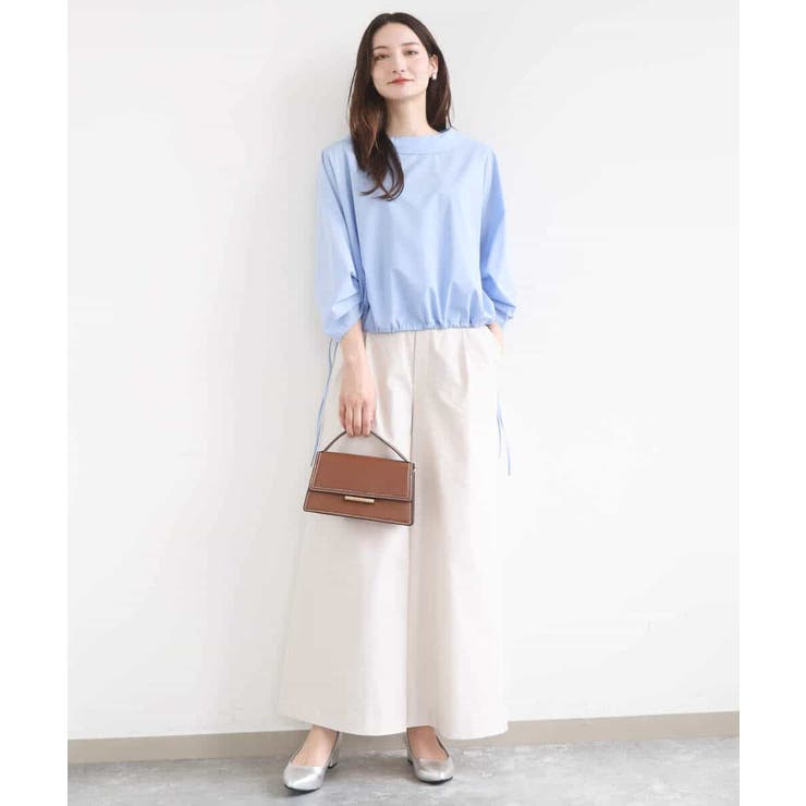 ストレッチツイル プルオンワイドパンツ/撥水/洗える | MK MICHEL KLEIN | 詳細画像40 