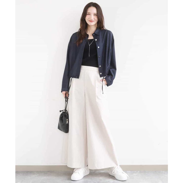 ストレッチツイル プルオンワイドパンツ/撥水/洗える | MK MICHEL KLEIN | 詳細画像7 