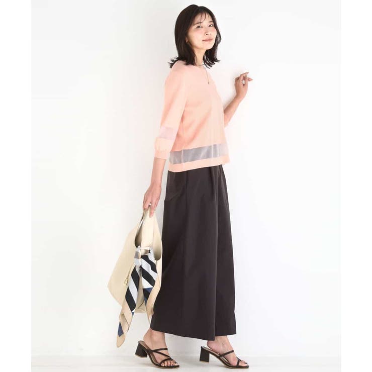 ストレッチツイル プルオンワイドパンツ/撥水/洗える | MK MICHEL KLEIN | 詳細画像9 