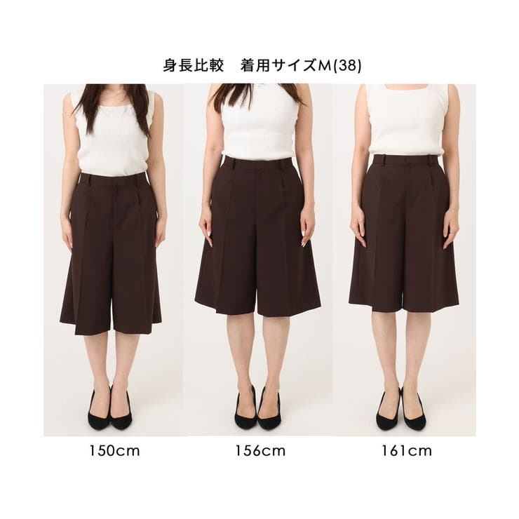 [洗える]リネンライクストレッチ ショートパンツ | MK MICHEL KLEIN | 詳細画像2 