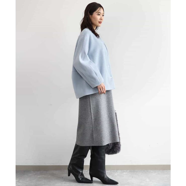 洗える]Vネックニットワンピース[品番：ITKW0026019]｜MK MICHEL KLEIN