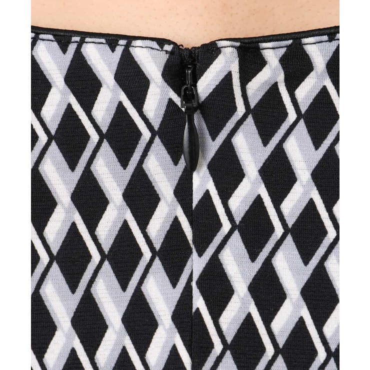 [イージーケア]幾何柄ジャージーワンピース/洗える | MK MICHEL KLEIN | 詳細画像18 