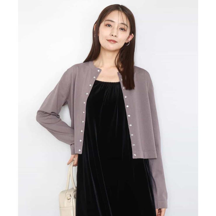 ドット釦コンパクトニットカーディガン/洗える | MK MICHEL KLEIN | 詳細画像10 