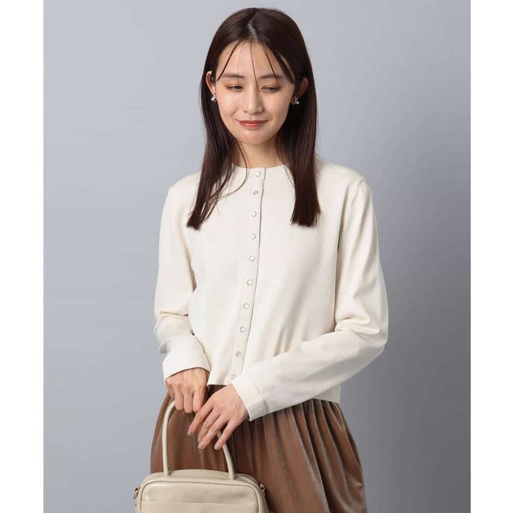 ドット釦コンパクトニットカーディガン/洗える | MK MICHEL KLEIN | 詳細画像14 