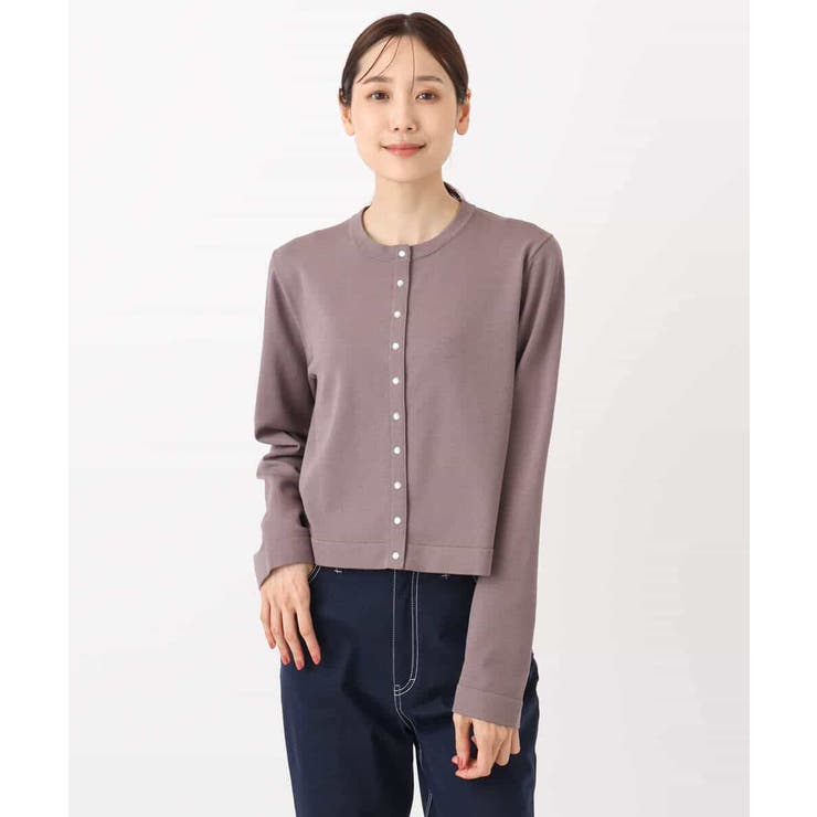 ドット釦コンパクトニットカーディガン/洗える | MK MICHEL KLEIN | 詳細画像30 