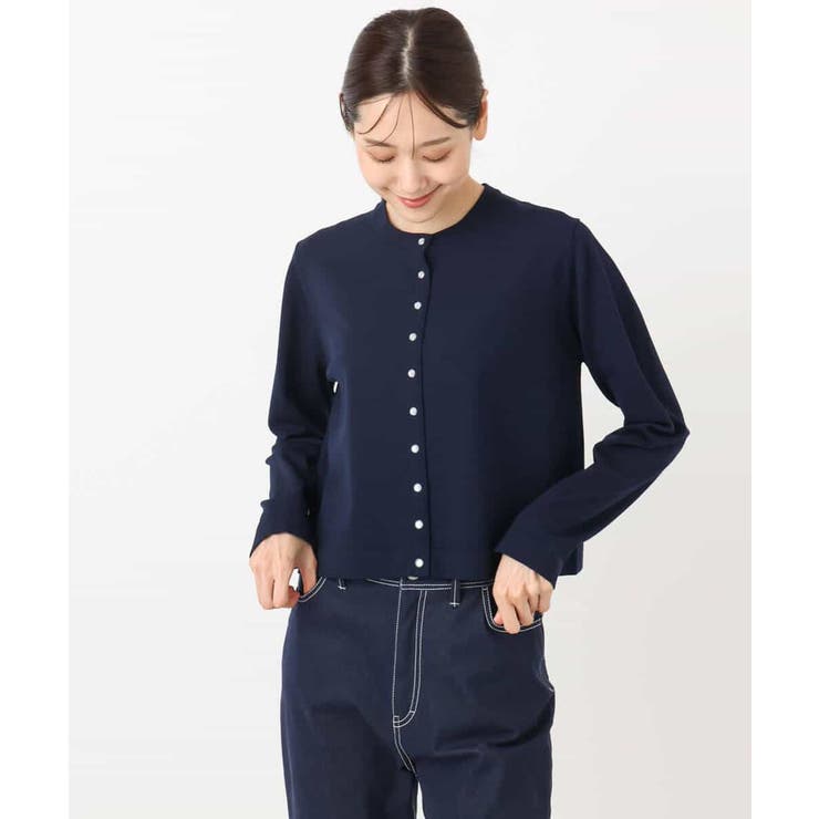 ドット釦コンパクトニットカーディガン/洗える | MK MICHEL KLEIN | 詳細画像31 