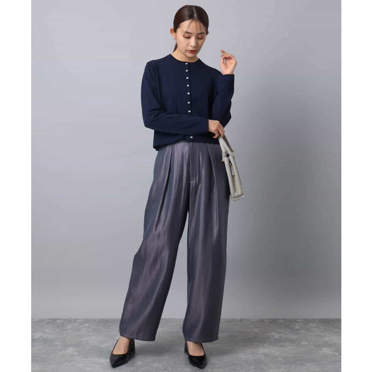 ドット釦コンパクトニットカーディガン/洗える | MK MICHEL KLEIN | 詳細画像5 