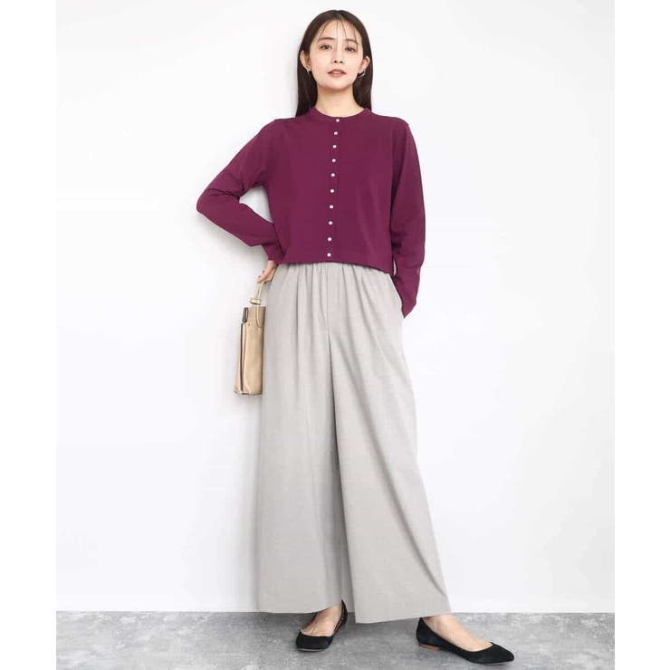 ドット釦コンパクトニットカーディガン/洗える | MK MICHEL KLEIN | 詳細画像7 