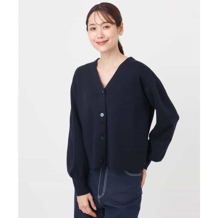 スムース編みVネックニットカーディガン/洗える | MK MICHEL KLEIN | 詳細画像14 